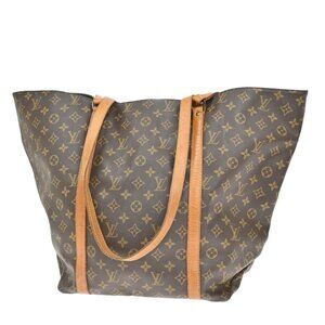 LOUIS VUITTON Sac Shopping GM Shoulder Tote Bag Monogram Leather